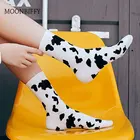 Черные, белые, Коровья, Мультяшные, конфетные, милые носки-трубы, счастливый новый товар, мужские подарки на праздники