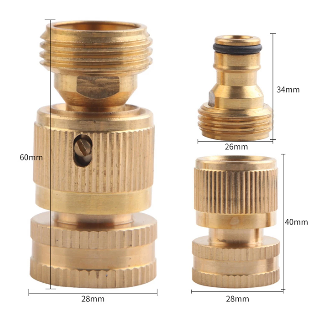 Садовый шланг быстрое соединение твердой латуни для быстрого подключения к