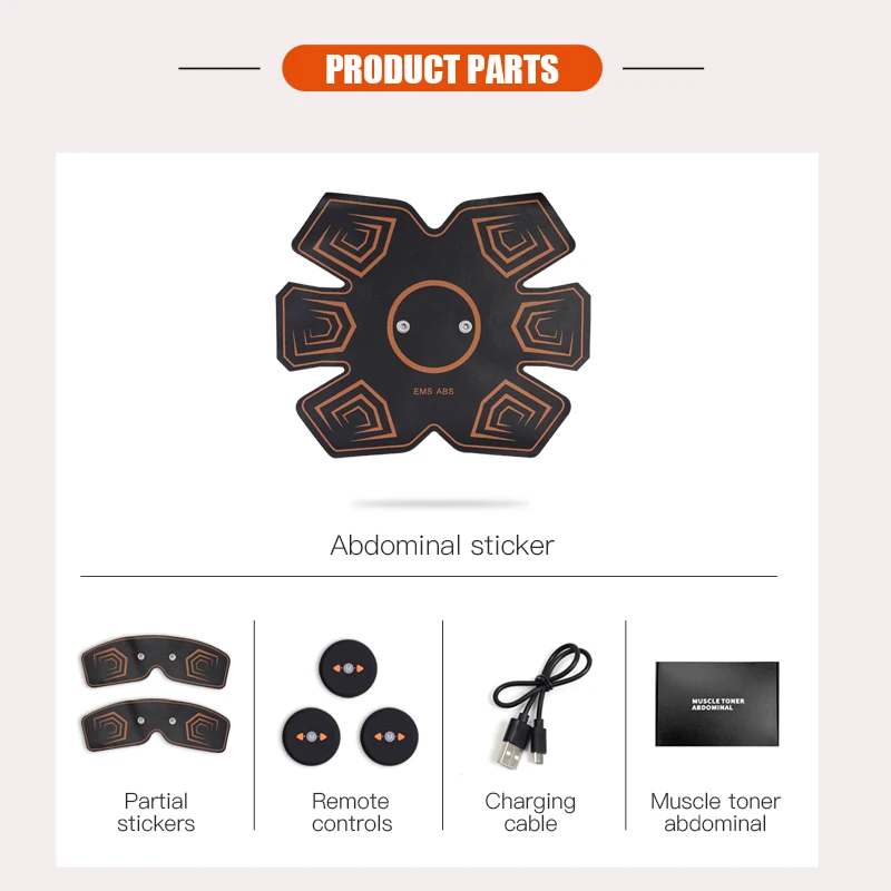 EMS тренажер для мышц пресса электрическая ABS живота Пресс стимулятор похудения