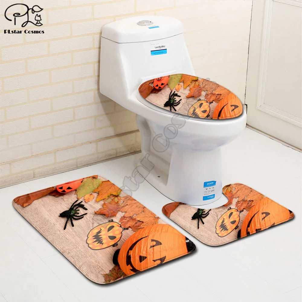 Хэллоуин Тыква машину рисунок забавное нижнее белье 3D Печатных Ванная Комната
