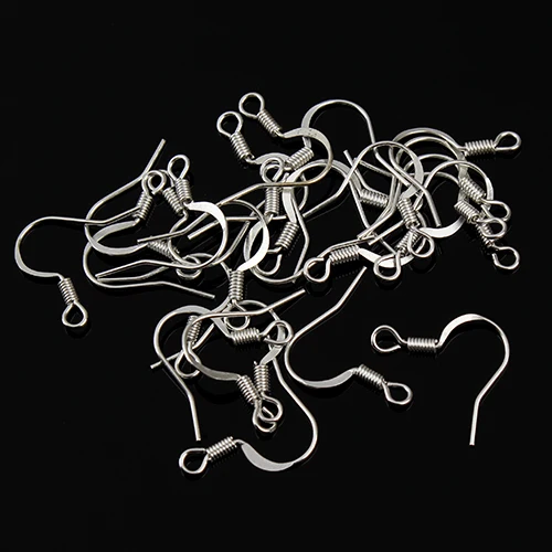 

Ciseng Flat Earring Hooks Ear Wire Gold Silver Rhodium Color 200pcs/lot for Women DIY Jewelry Making Findings Components F2290