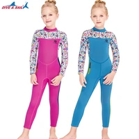 childrens wetsuit one piece warm swimsuit girls sunscreen snorkeling surfing winter swimsuit for girl kids swimming suit