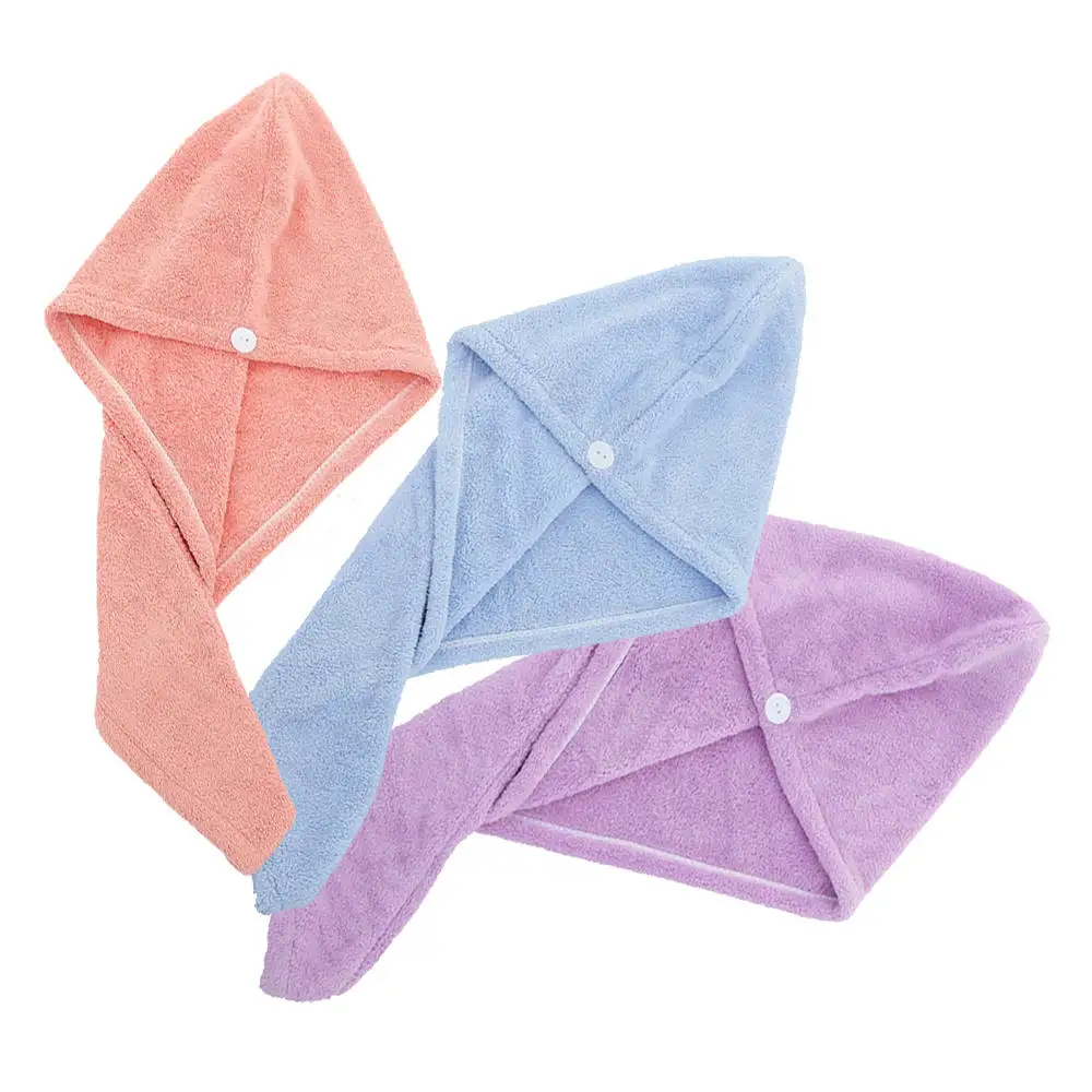 Женские быстросохнущие полотенца тюрбан женская шапка из кораллового флиса для