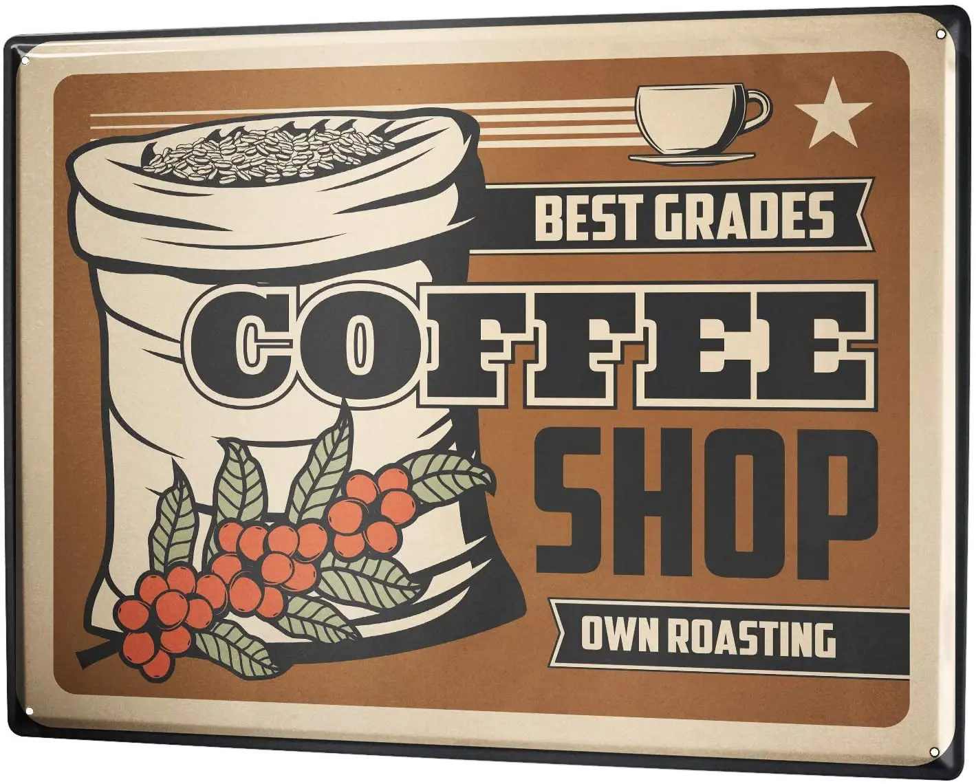 

Жестяная пластина для кофе, бара, кофейных зерен, 2004