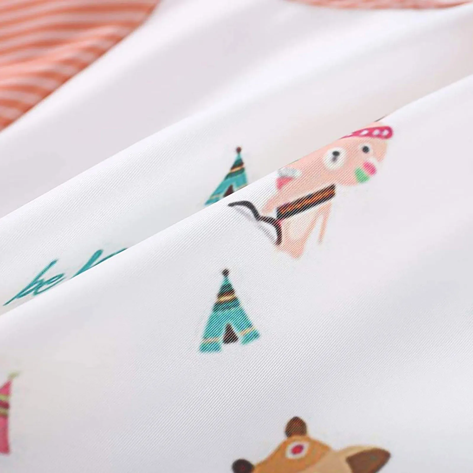 

3pc Baby Waterproof Long-sleeved Striped Anti-wearing Cartoon Bib 1045 inverted gown Three Styles Children's Clothing Set