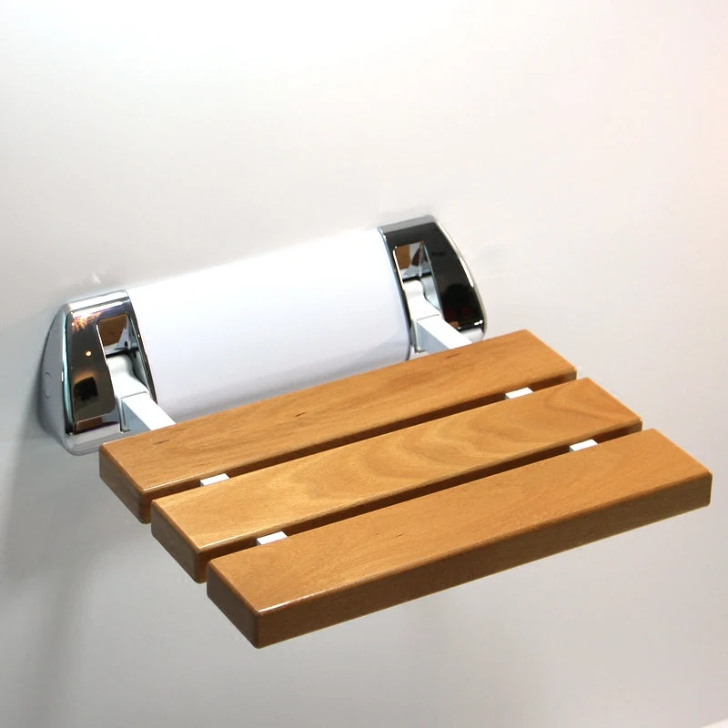 

GAPPO Wall Mounted Shower Seats Solid Wood Folding Seat Bathroom Relax Chair Shower Stool Toilet MJ624