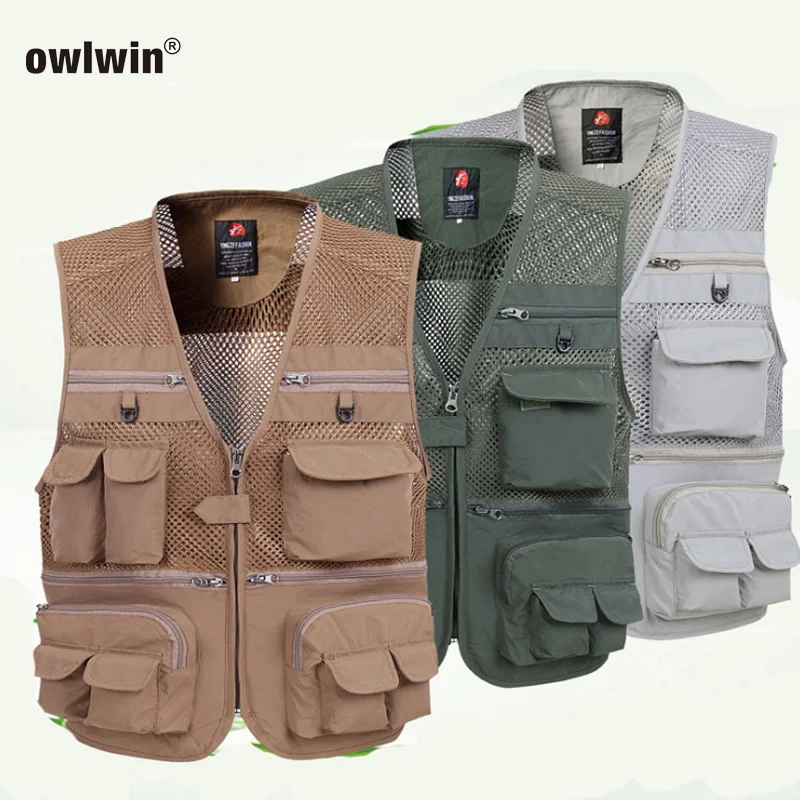 

2019 Fishing Jacket Fishing Vest Mesh Vest Multifunctional Outdoor Photography Outdoor Fishing Shoulder Multi Pocket Vest