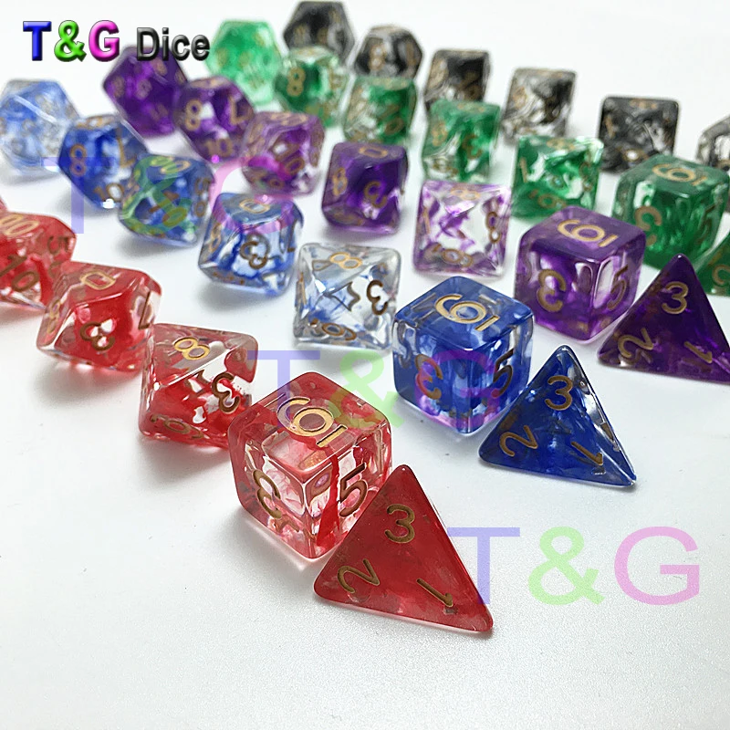 Абсолютно новый набор из 7 многогранных костей для игры D &amp d plus | Спорт и