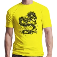 new dragon relaxed shirt for men stencil screen print tshirt soft comfy casual gift for men men t shirt