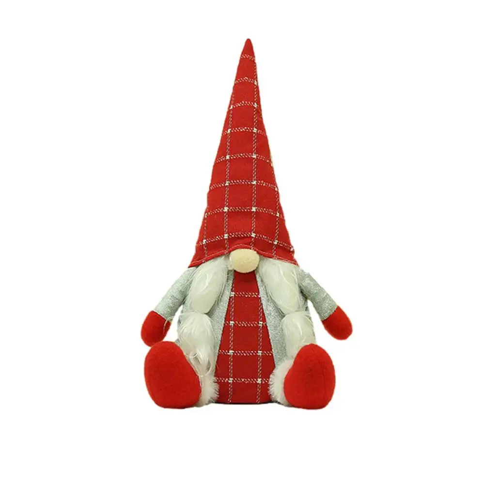 

Праздничная льняная кукла гнома с длинными ногами, рождественские украшения, плюшевые игрушки гномы для Рождественского украшения, спасиб...