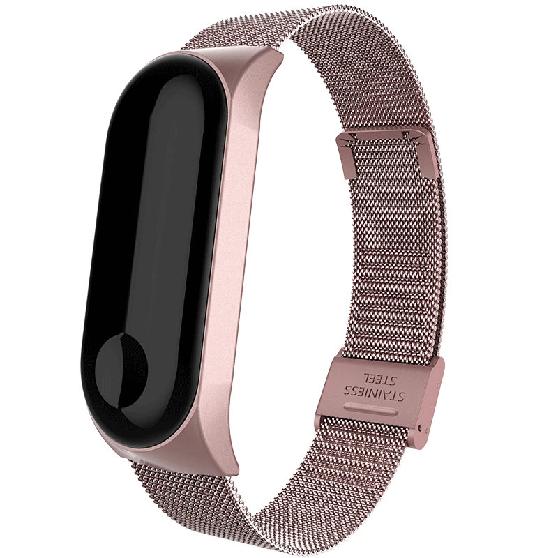 Для mi band 4 3 металлический ремешок браслет для Xiaomi mi Band 3 4 Безвинтовой mi Band 4 3 браслет mi Band браслет на запястье умный браслет 4 Сталь