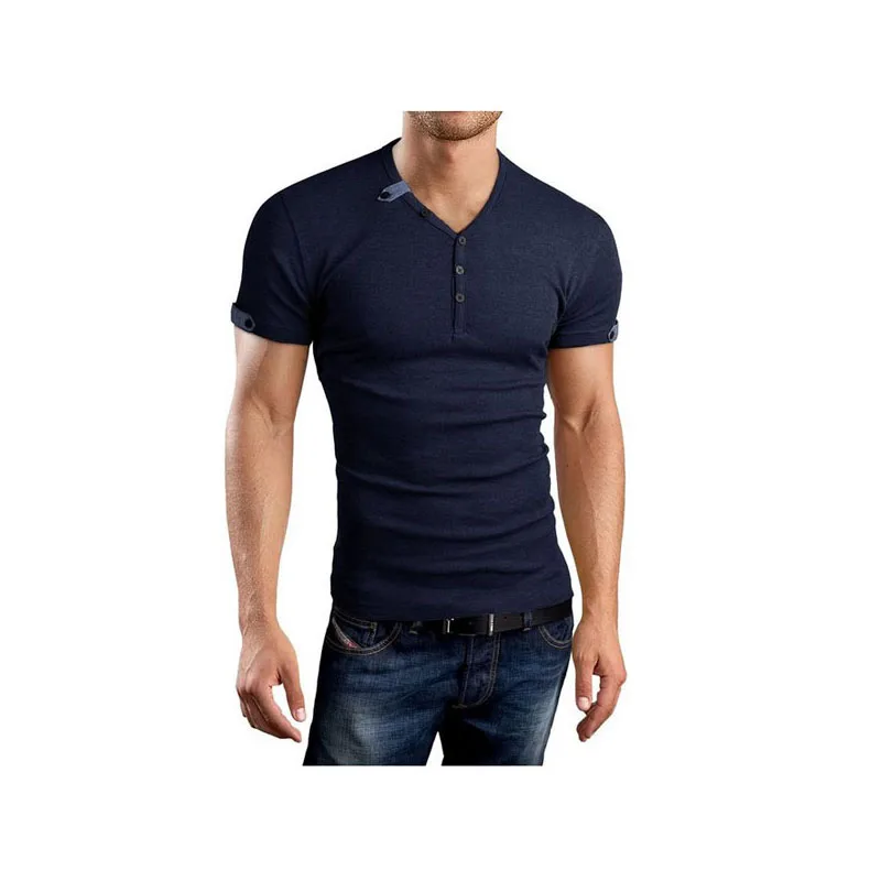 2017 экспорт продаж футболка с коротким рукавом воротник манжеты Уникальный