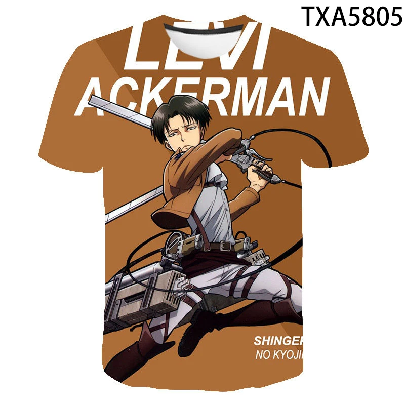 

Summer Attack On Titan Attaque Des Titans 3D Printed Cotton T Shirts Casual Men Women Children Streetwear Boy Girl Kids Tops Tee