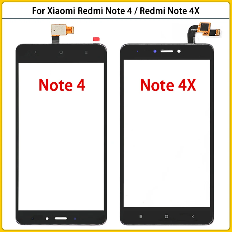 Сенсорный экран для Xiaomi Redmi Note 4 сенсорный 4X дигитайзер датчик ЖК дисплей переднее