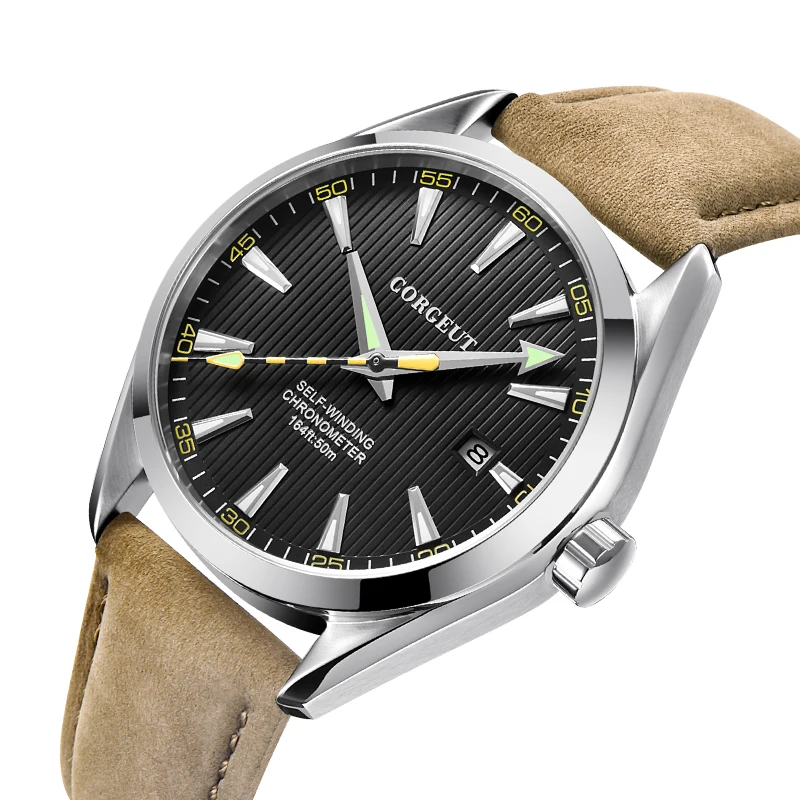 Мужские часы Топ люксовый бренд corgeut модные спортивные мужские