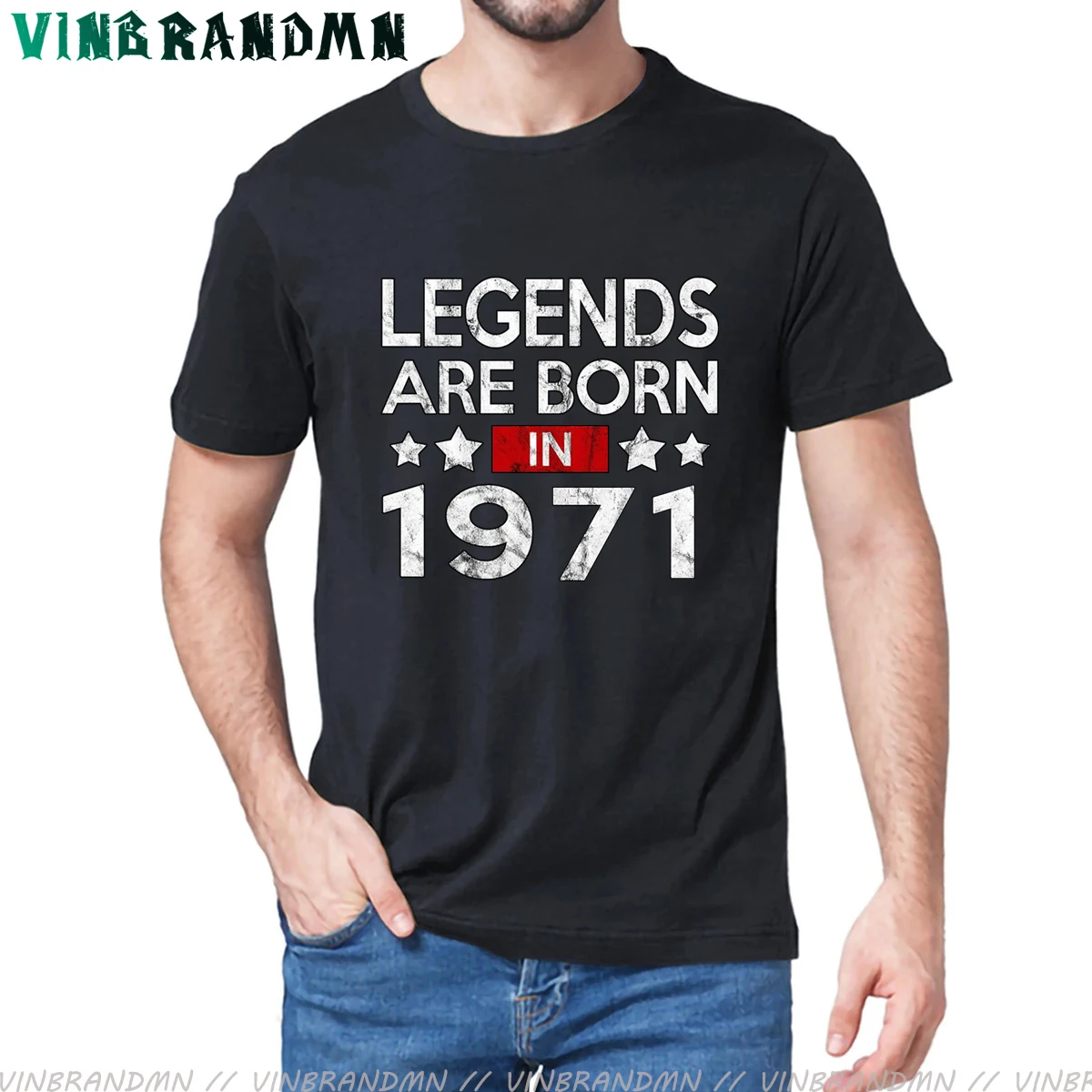 

Legends are born in 1971 T Shirt 50th Dad Father Birthday Gifts Tee Shirts Cool Harajuku Vintage 1971 T-Shirt Short Sleeve Tops