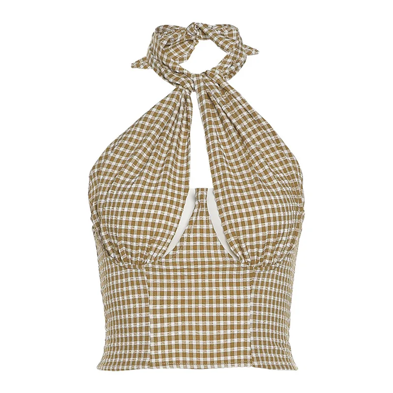 

Women's Tube Top Sexy Hollow Out Halter Camis T-Shirt Blouses Tank Top Clothing Female Crop Top