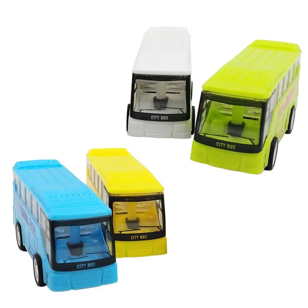 

Small Simulation Pull Back City Bus Model Plastic Puzzle Toy Car Random Color for Children Gifts