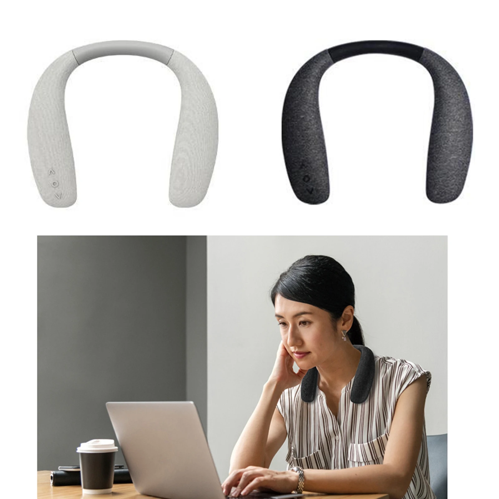 

Wireless Neckband Wearable Speakers,Soft Touch Feeling,Superb Audio Quality,Comfortable