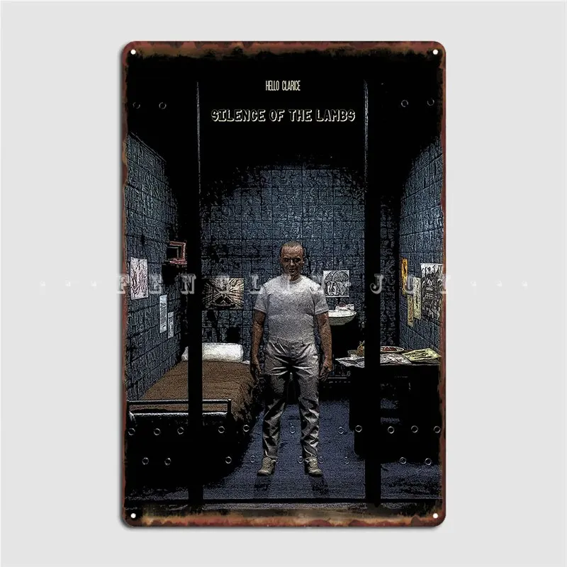 Плакат тишина ягнят металлический плакат для клуба дома бара картина на заказ