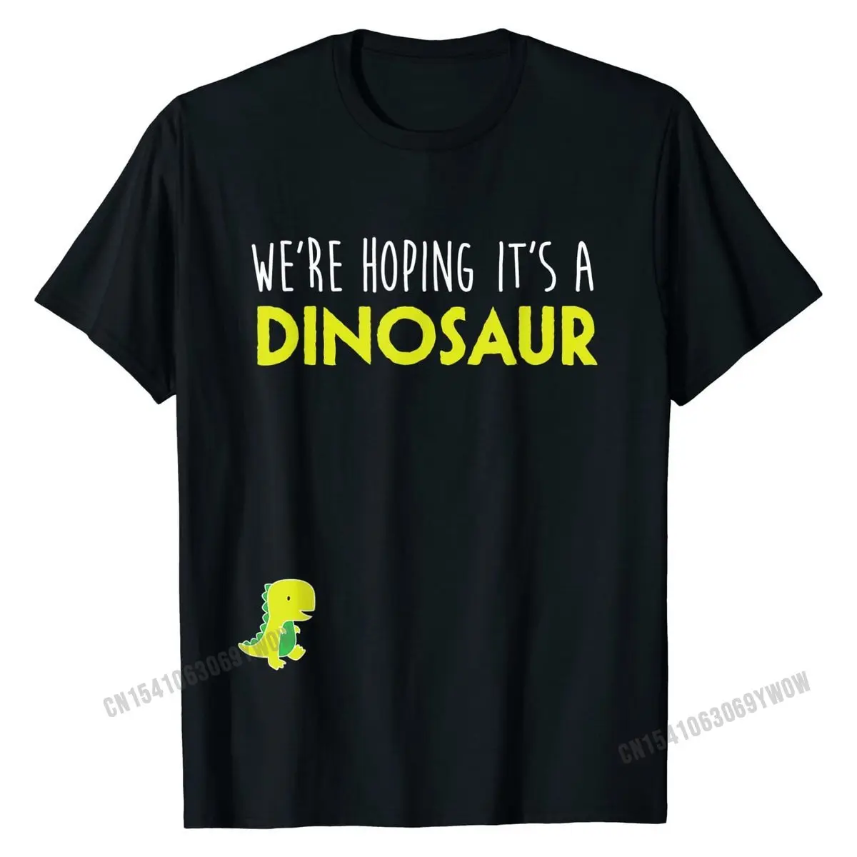

We're Hoping Dinosaur T Shirt, Funny Pregnancy Announcement Cotton T Shirts for Men Party T Shirt Latest Printed On