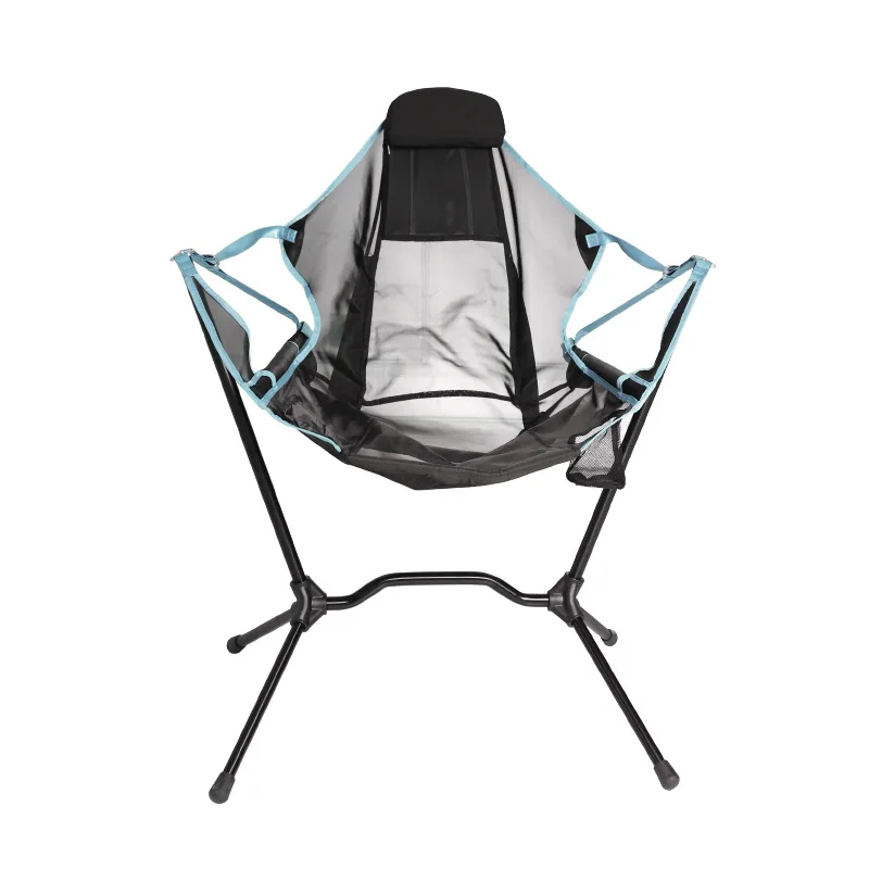 구매 야외 의자 낚시 접이식 달 의자 안락 의자 캠핑 여행 휴대용 흔들리는 의자 정원 안락 큰 버전 베개