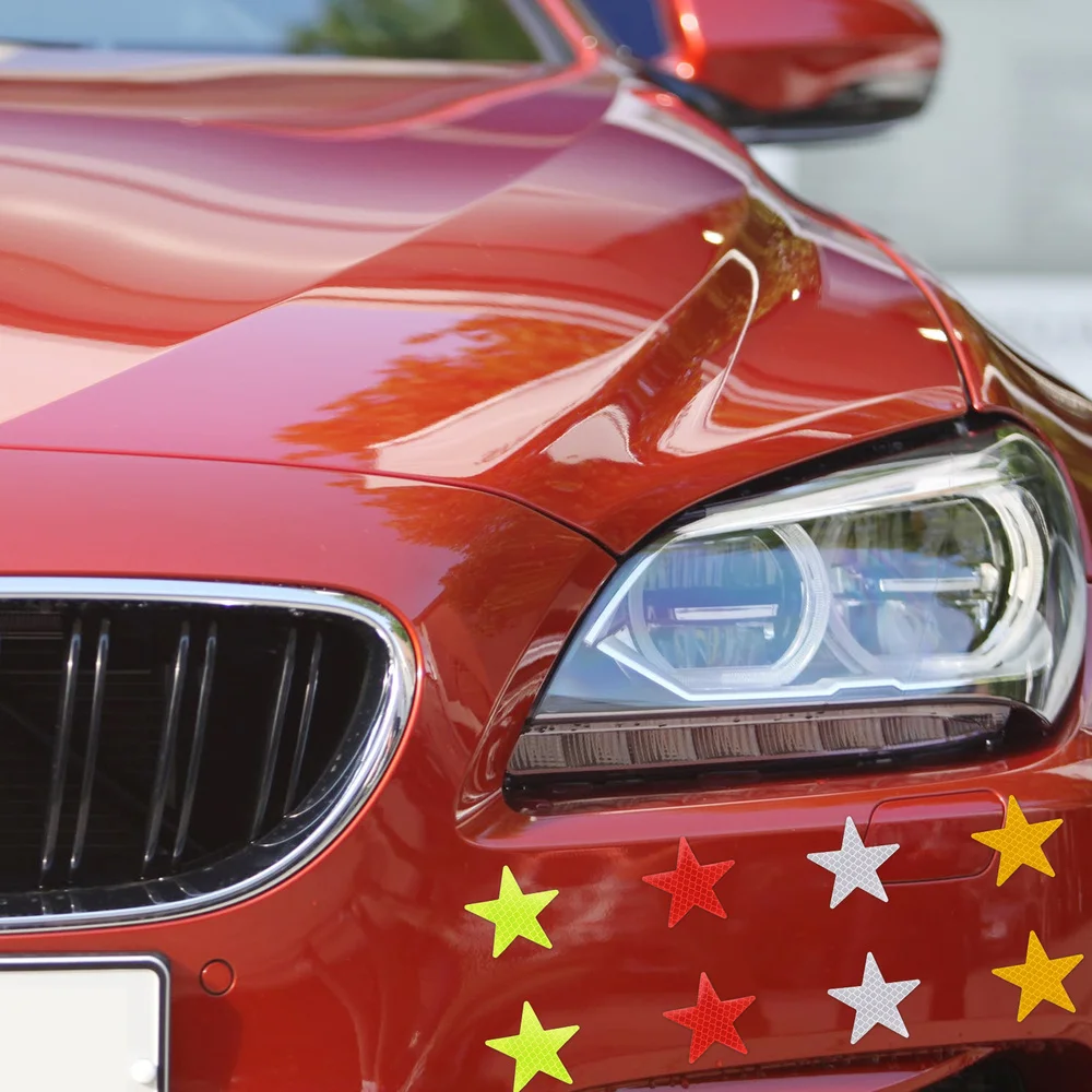 

20pcs Stylish Bumper Stickers Durable Warning Decals Creative Luminous Stickers