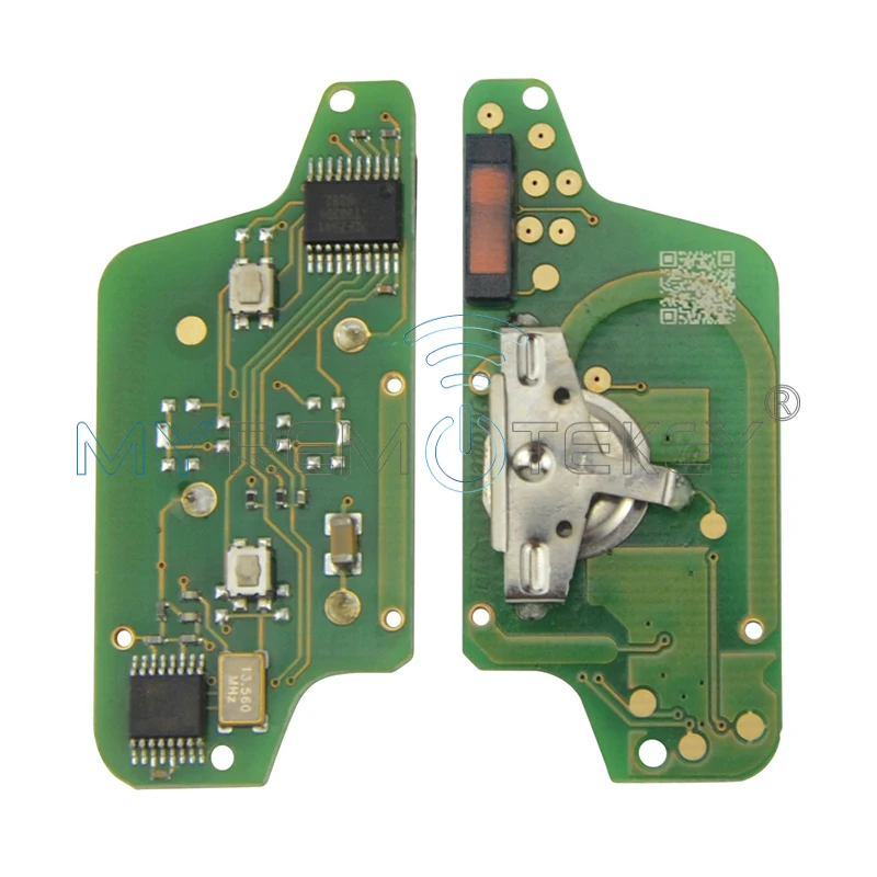 CE0523 флип дистанционный ключ для Citroen peugeot ключ 2 кнопки 433 МГц VA2 PCF7941 электронная схемная плата remtekey