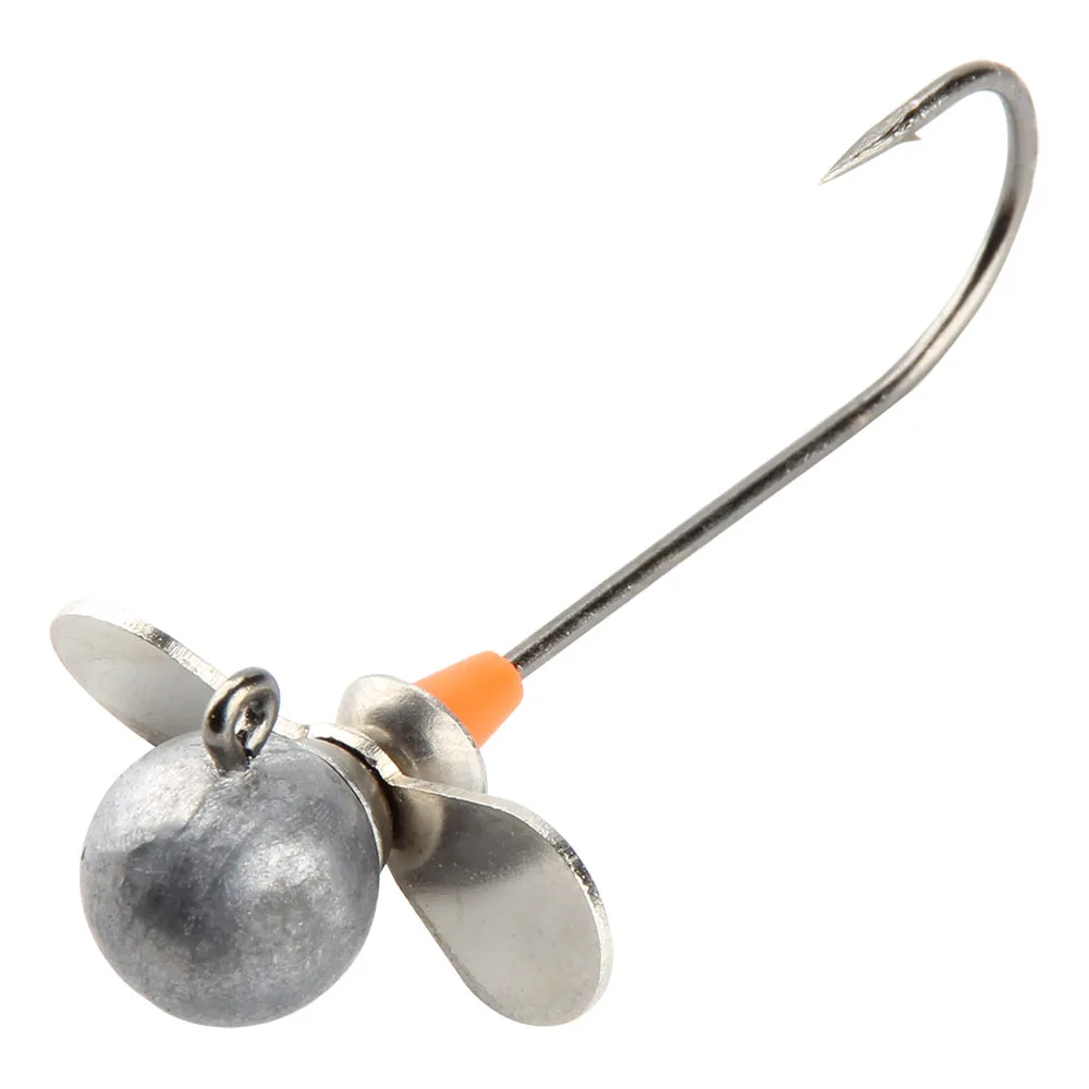 Палисандр 2 шт. круглые Jig Head лезвие спиннера рыболовный крючок 5g 7g 10g 14g Одиночная