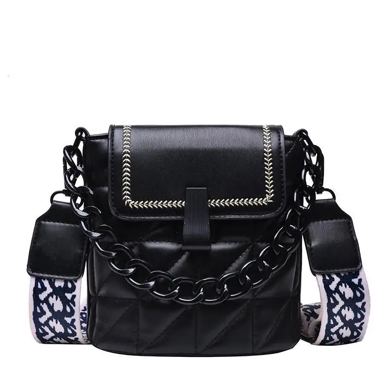 

Fashion Luxury Crossbody Bags For Women Casual Messenger Bag Korean Version Design Leather Female Chain Shoulder Ladie Handbag