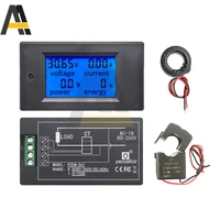 100a ac 80 260v dual display voltmeter current power led digital display monitor multi function power test meter