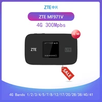 original unlocked zte mf971v 4g lte cat6 300mbps mobile wifi hotspot 4g mifi bands fdd b123457817122028 and tdd b38