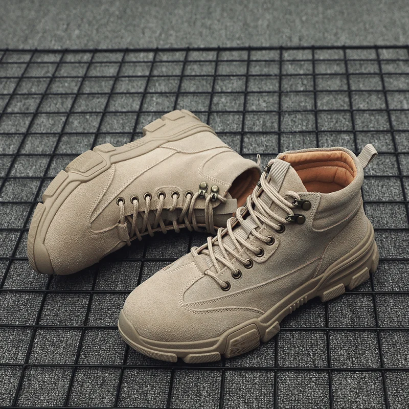 

New Men desert military tactical boots male Outdoor waterproof hiking shoes sneakers non-slip wear sports Combat Martin boots