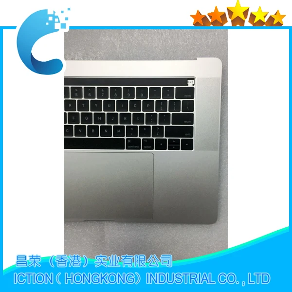 Original A1707 TopCases For Macbook Pro Retina 15&quot Palmrest Top case US keyboard+Trackpad+touchbar Silver Color | Компьютеры и