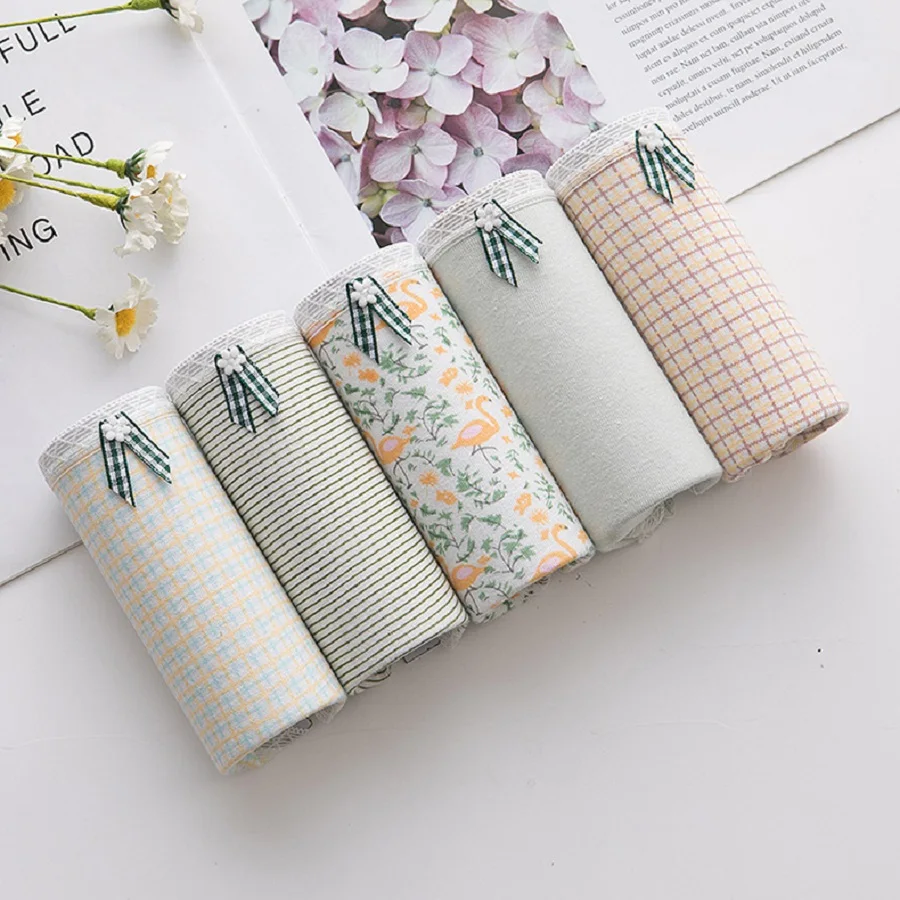 Трусы женские х/б 5 шт./лот 2020 | Трусики