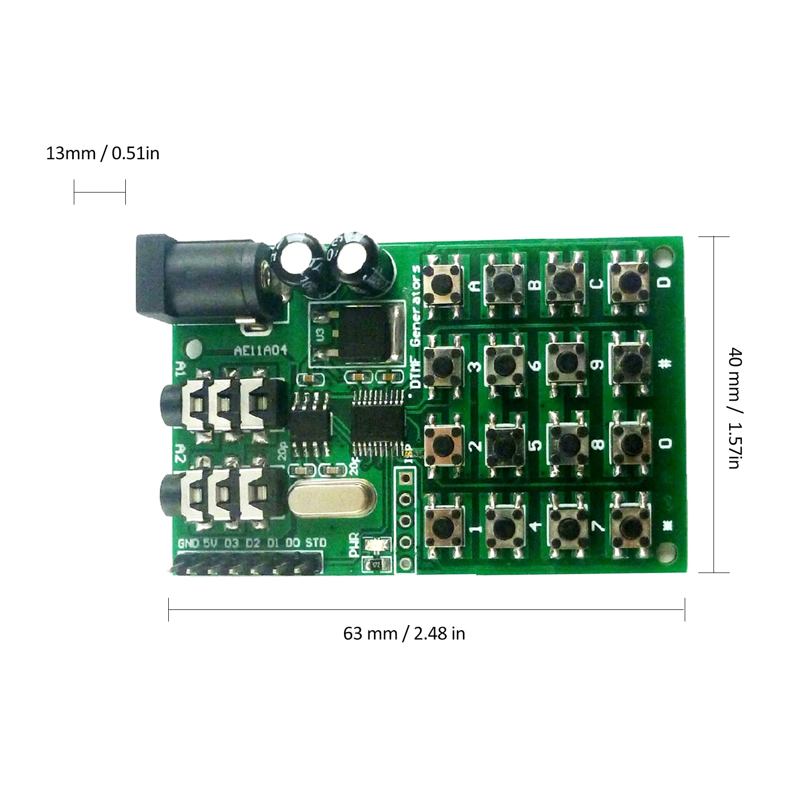 DTMF 5 24VDC звуковой генератор модуль голосового двойной кодировщик передатчики