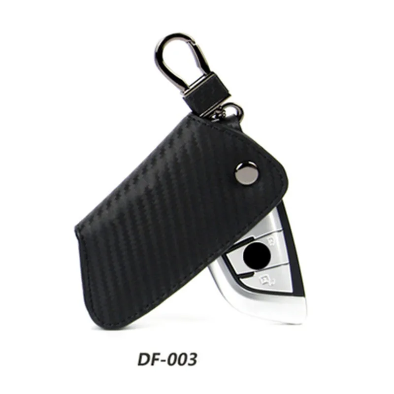 

Carbon Fiber Leather Car Key Case Cover For Bmw E90 F30 F34 F10 E70 E71 X1 X3 X4 X5 X6 1 2 3 4 5 6 7 serie Key Holder Wallet Bag