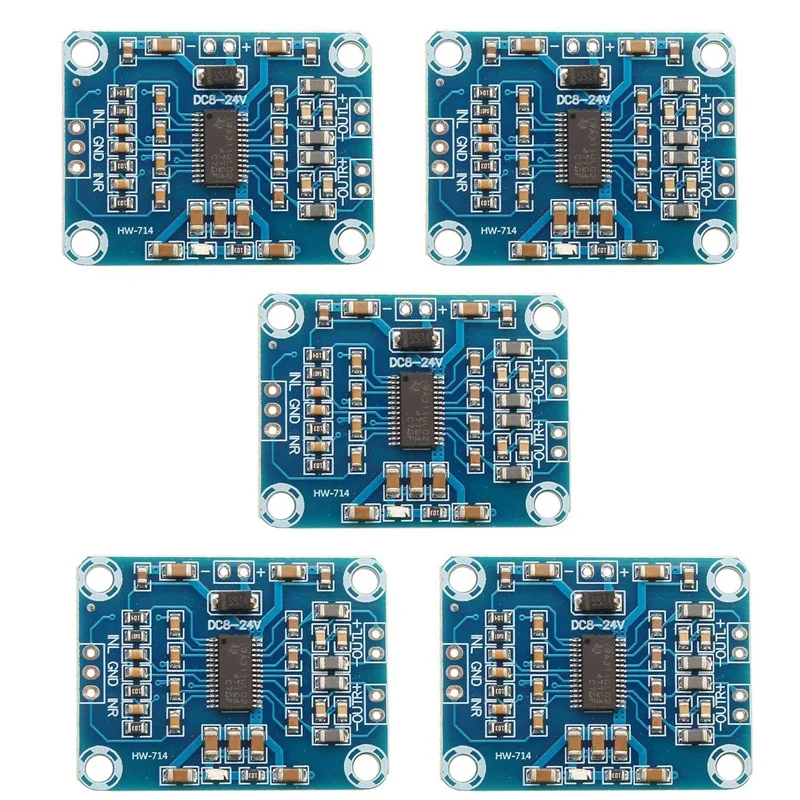 

5Pcs XH-M228 TPA3110 2X15W Digital Audio Stereo Amplifier Board Mini Binaural AMP Controller 100DB DC 8-18V Max 3A