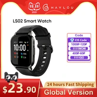 xiaomi haylou solar ls02 smartwatch 1 4tft lcd ios android ip68 waterproof v 5 sport fitness heart rate monitor smartband