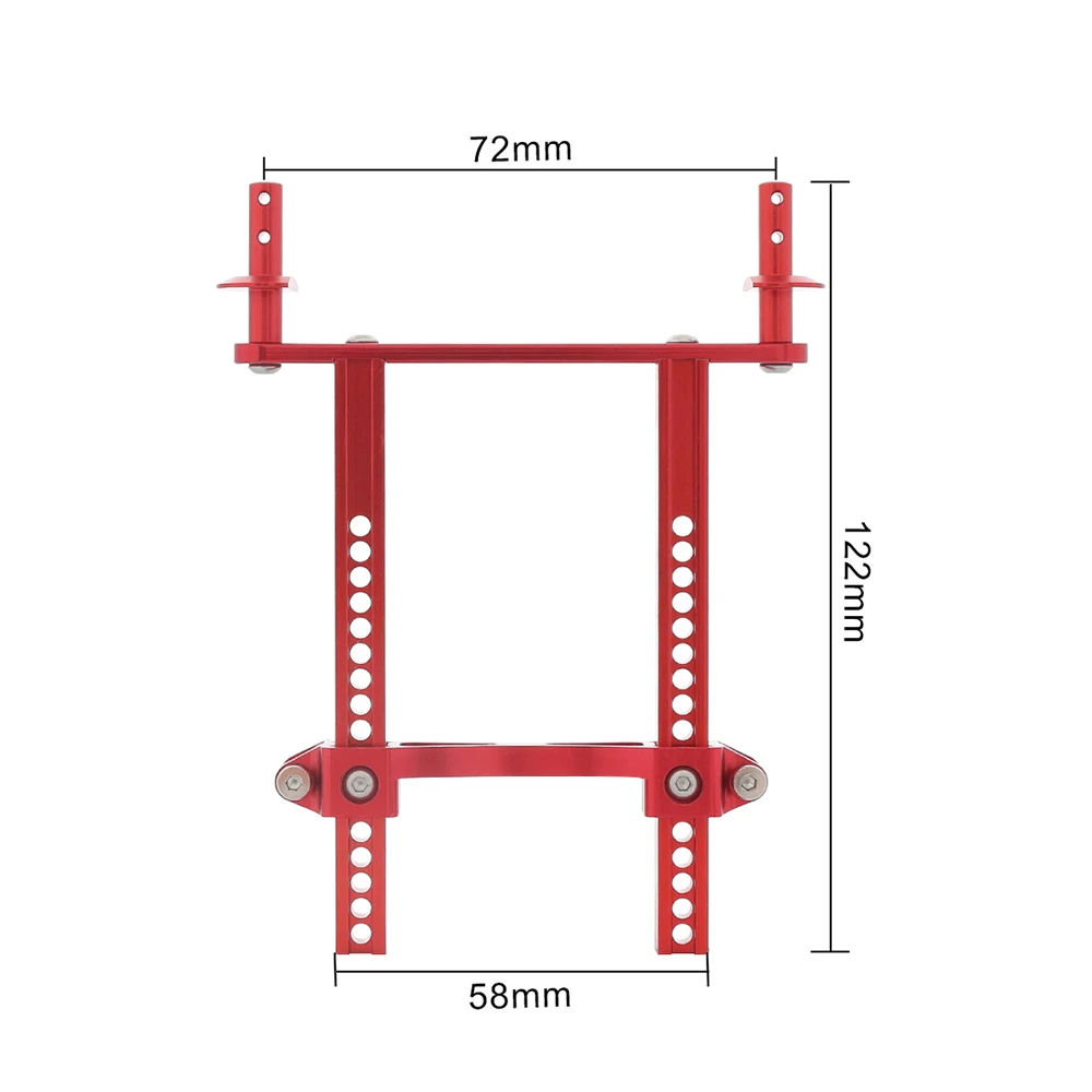 Алюминий сплав спереди и сзади тела крепления столбы для 1/10 RC Гусеничный