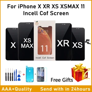 ЖК-экран Incell для iPhone X, с 3D сенсорным дигитайзером в сборе, без битых пикселей, с подарком