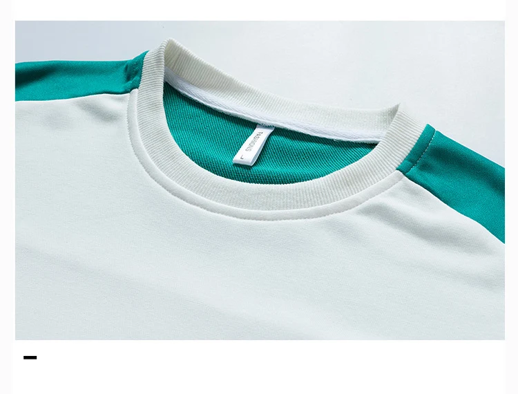 

Autumn 2021 Mens Contrast Sweatshirt Long Sleeved Harajuku Pullover Men Casual Fashion Sports Bottom Shirt Hip Hop Streetwear