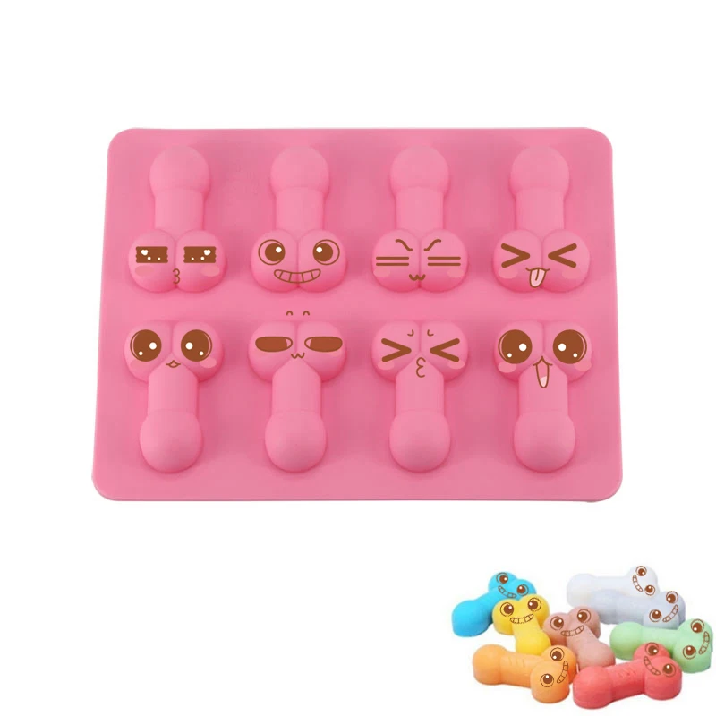 YIWUMART 8 полость силиконовый член кубик льда инструменты Новинка кляп подарок