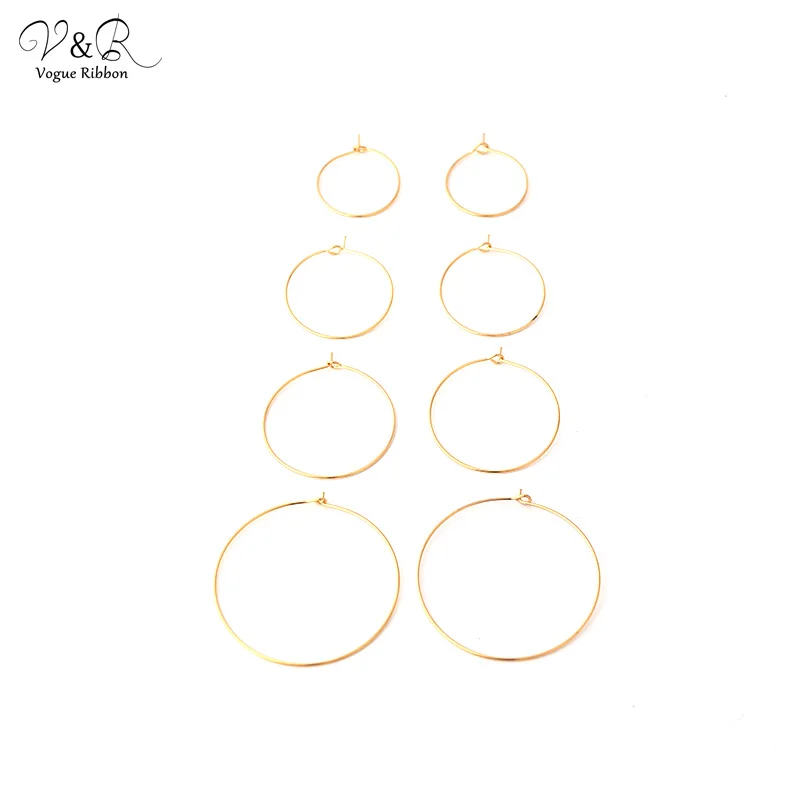 Золотые крючки для сережек сделай сам изготовления 21 мм 26 30 40 Tessel аксессуары