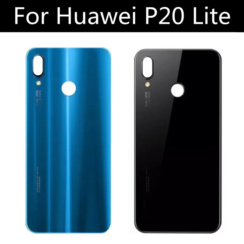 Задняя стеклянная крышка батарейного отсека задняя для Huawei Nova 3e P20 Lite сменная