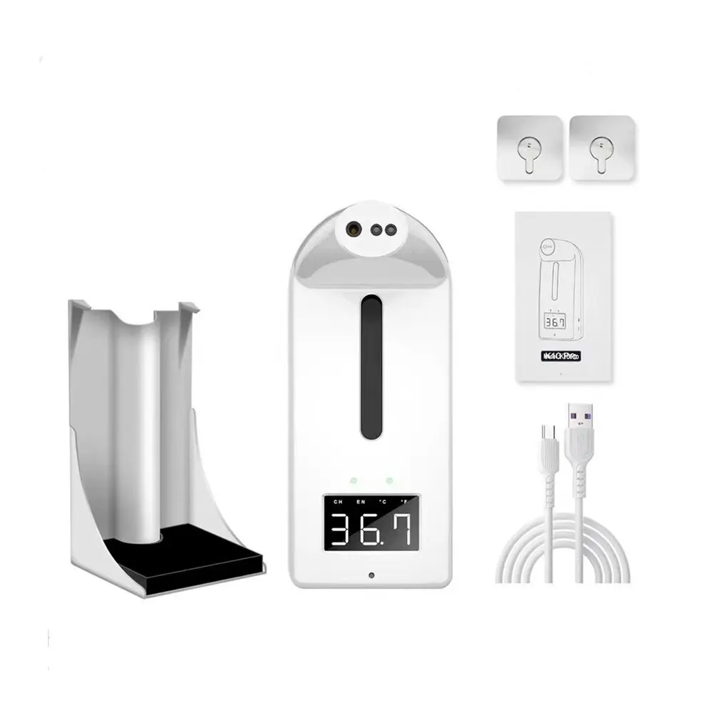 

K10pro Automatic Soap Dispenser Thermodetector Spray Drip Temperature Measuring Practical Integrated Machine