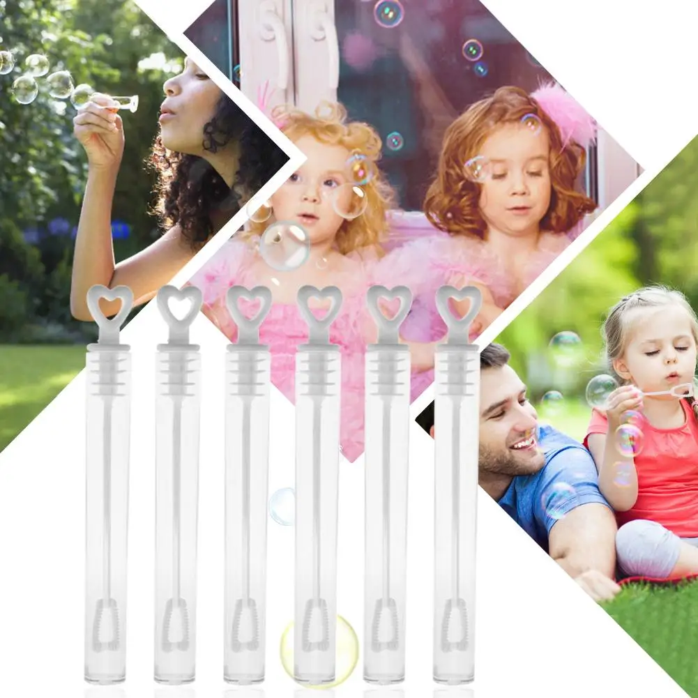 

60/100pcs Bubble Maker Empty Bottles Love/Star Transparent/Color Wedding Party Decoration Soap Prop Kids Funny Toys