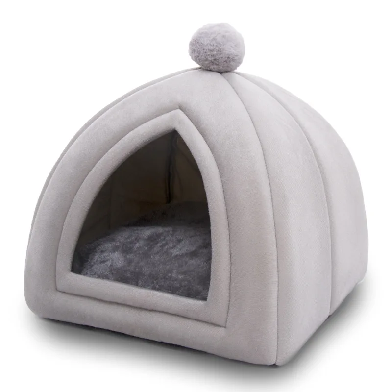 Кровать коврик для собак мягкая кровать щенков кошек зимняя теплая спальный