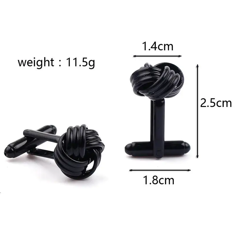 Простые запонки для мужчин модный дизайн с узлом Высокое качество горячая