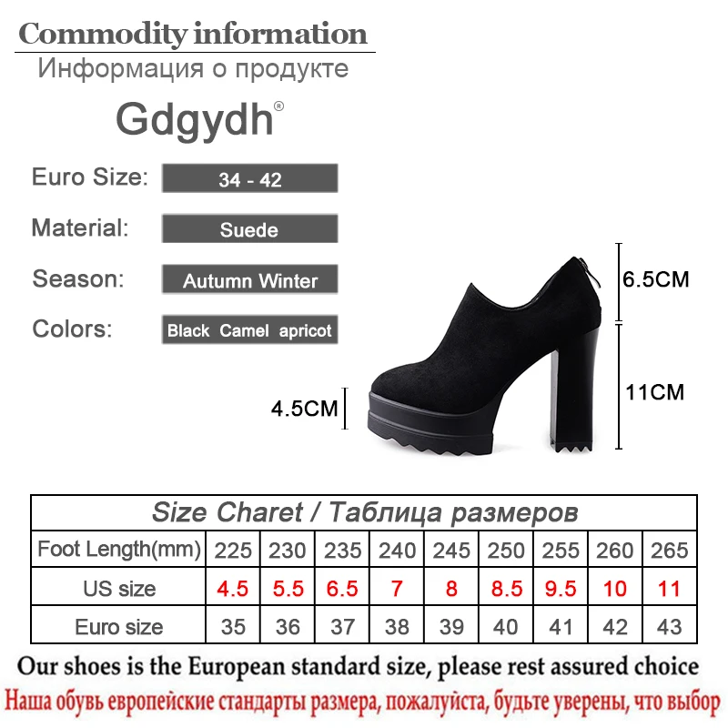

Gdgydh 2021 New Spring Women Pumps Black High Heels Shoes Platform Party Shoes Female Flock Zipper Big Size Nightclub Office New